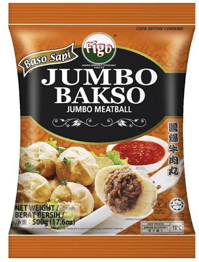 Figo Jumbo Bakso with Sauce (500g)
