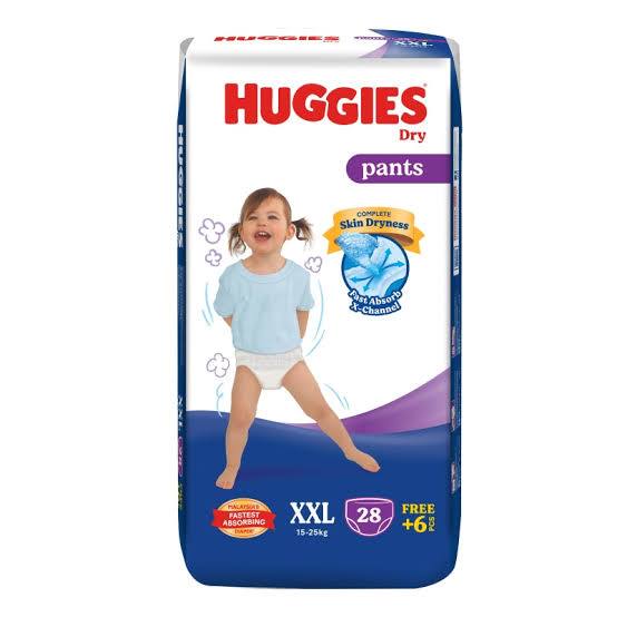 Huggies Dry Pants (Size XXL, 28 pieces)