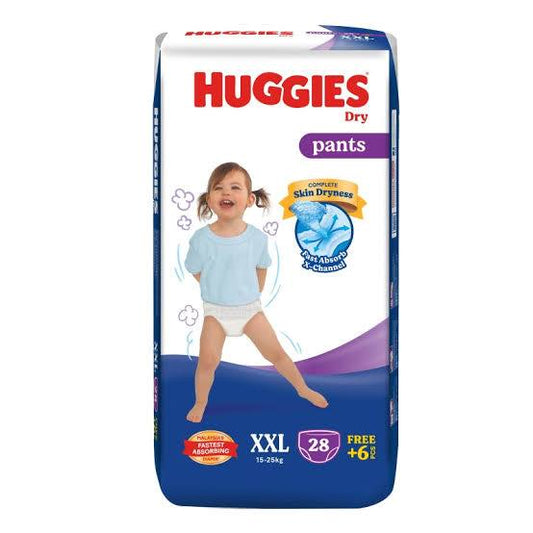 Huggies Dry Pants (Size XXL, 28 pieces)
