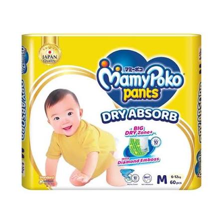 MamyPoko Standard Pants (Saiz M, 60 keping)