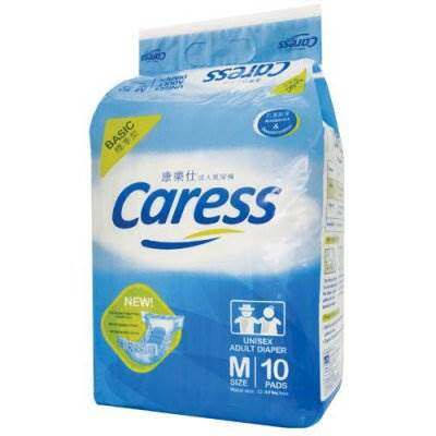 Caress Basic Unisex Adult Diapers (Medium, 10s)