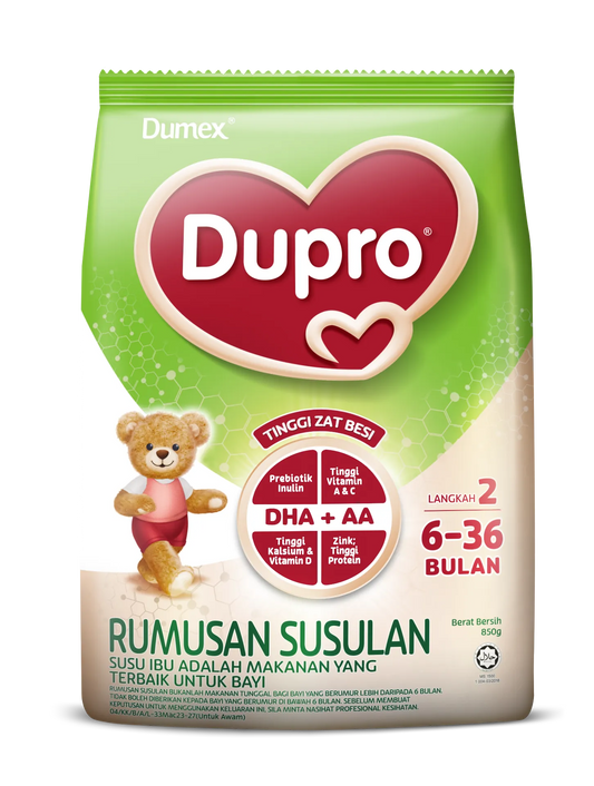 english Dumex Dupro Step 2 Follow-up Formula (850g)