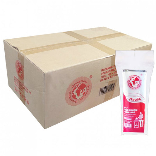 Greenmate Beg Sampah Merah (L) 10S