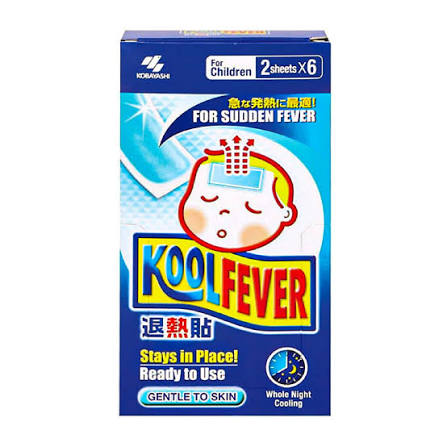 KOOLFEVER Kanak-kanak (Children) Cooling Gel Sheets (Pek 6+2 Keping)