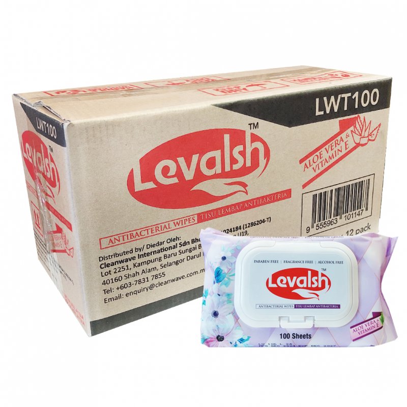 LEVALSH TISU BASAH ANTIBAK 100S