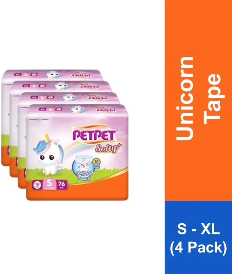 PetPet Gold+ Tape Diapers (Size L, 54 pieces)
