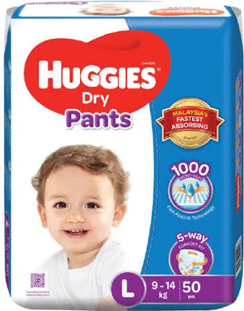 Huggies Dry Pants (Size L, 40 pieces)